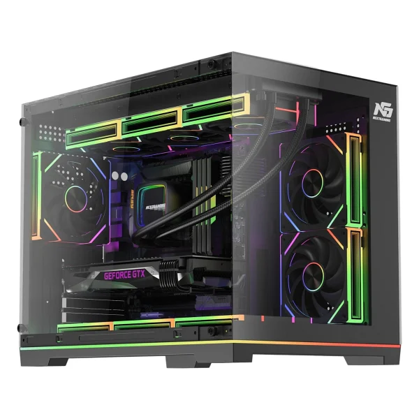 Next Gaming Orion Neon Argb Fanlı Siyah Micro Atx Oyuncu Kasası - Görsel 3