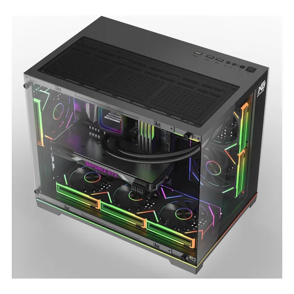 Next Gaming Orion Neon Argb Fanlı Siyah Micro Atx Oyuncu Kasası - Görsel 5