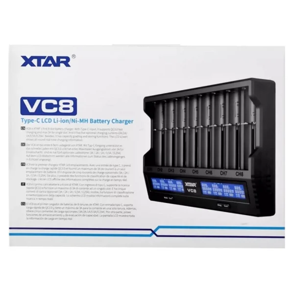Xtar Vc8 8'li Li-Ion Ve Ni-Mh Pil Şarj Aleti - Görsel 2