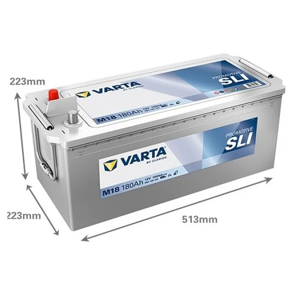 Varta M18 12v 180ah 1000a Promotive Sli Ağır Vasıta Akü (Üretim Tarıhı:2026) - Görsel 2