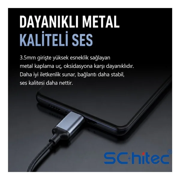 Schitec Hg/Axt-02 Type-C To Aux Dönüştürücü - Görsel 3
