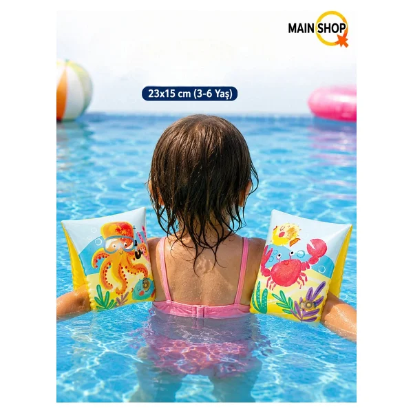 Intex 58652 23x15 Cm Desenli Çocuk Deniz Kolluğu - Görsel 2