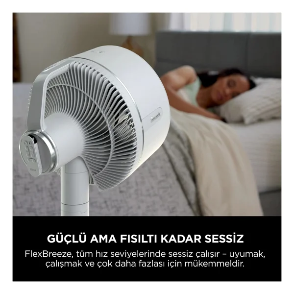 Shark Portatif Ayaklı Fan & Vantilatör Beyaz 36 W, Kablosuz Kullanım, Uzaktan Kumanda, 5 Hız Kademesi, Masaüstü ve Ayaklı Iç-Dış Mekan Için Pratik Taşınabilir Serinlik Çözümü - Görsel 8