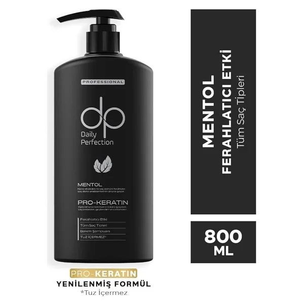 Dp Daily Perfection Mentol Tuzsuz Şampuan 800 Ml - Görsel 2