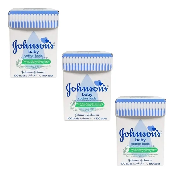 Johnsons Baby Kulak Temizleme Çubuğu 100 Lü 3 Adet - Görsel 2