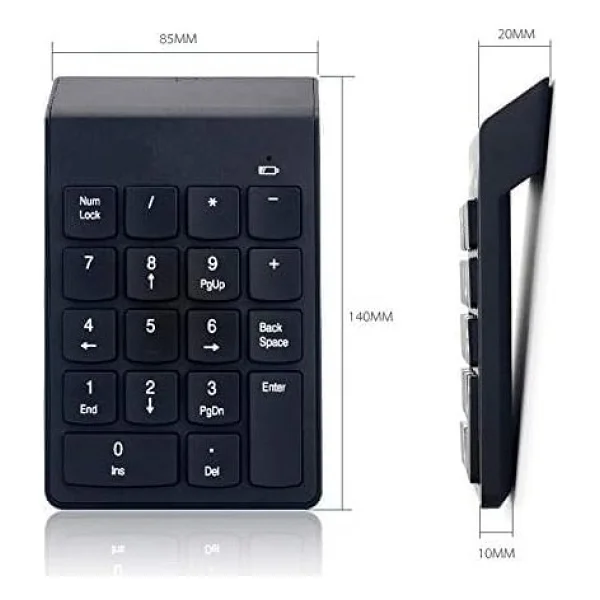Alfalink Al-2021 USB Numpad Keypad Kablosuz Numerik Klavye USB Numaratör Tuş Takımı - Görsel 3