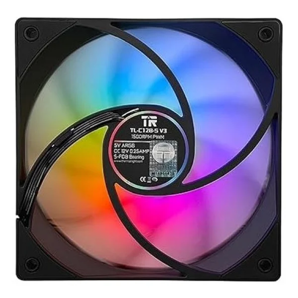 Thermalright Tl-C12b-S V3 Argb Siyah 12 Cm Kasa Fanı - Görsel 2