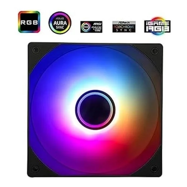Thermalright Tl-C12b-S V3 Argb Siyah 12 Cm Kasa Fanı - Görsel 3