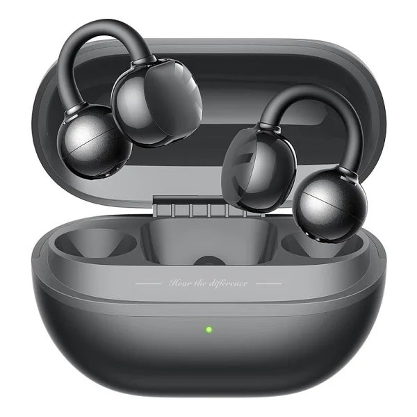 Soundpeats Pop Clip TWS Siyah Open Ear Bluetooth Kulaklık