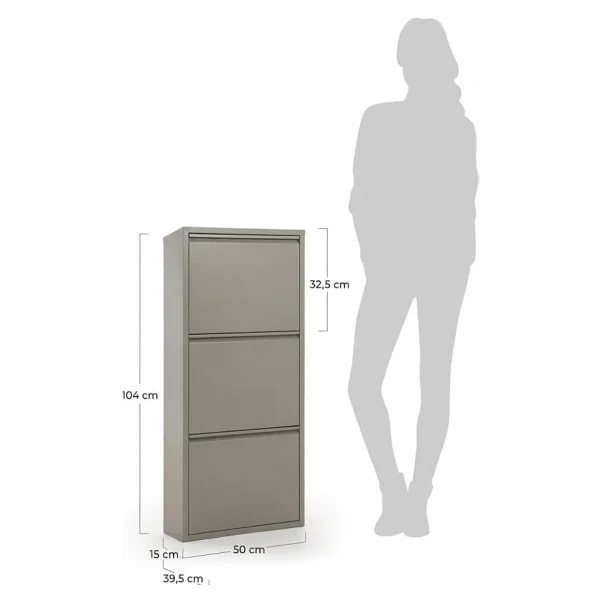 Ovrol Premium 3'lü Metal Ayakkabılık - Görsel 2