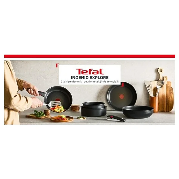 Tefal Ingenio Explore Fusion Core 9x 2'li Küçük Tava Seti - Görsel 3