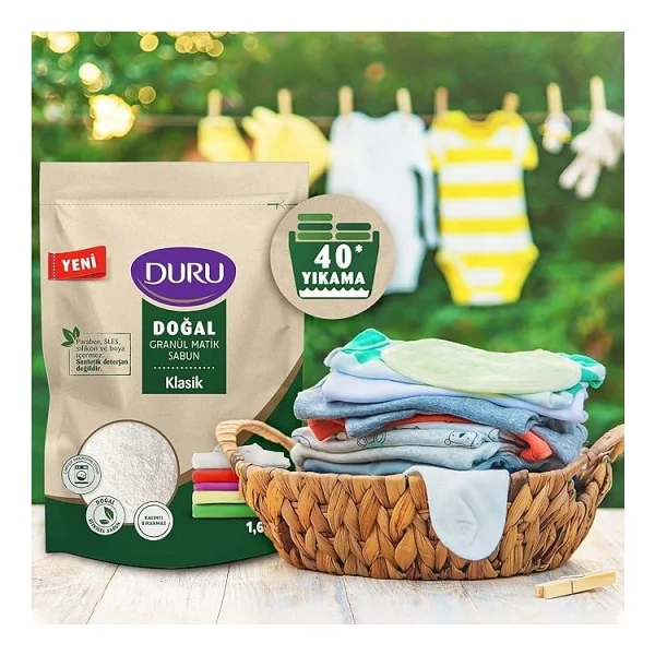 Granül Matik Sabun Klasik 2x1,6kg - Görsel 2