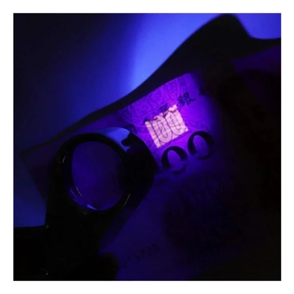 Bosile Mini LED Işıklı Büyüteç Full Çelik Büyüteç Lup Mercek Kuyumcu Büyüteci - Görsel 4