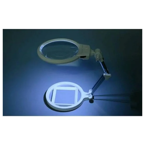 Bosile 130mm Masa Üstü Işıklı Büyüteç Çalışma Lambası Lup Mercek Akrobat Büyüteç - Görsel 4