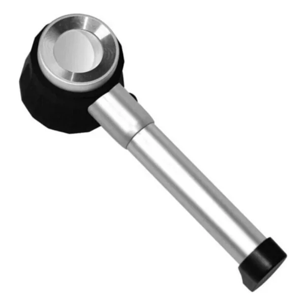 Bosile 10x Optik Ölçekli Metal El Büyüteç Cam Lens 3 LED Işıklı Fermuarlı Eva Çantalı - Görsel 6