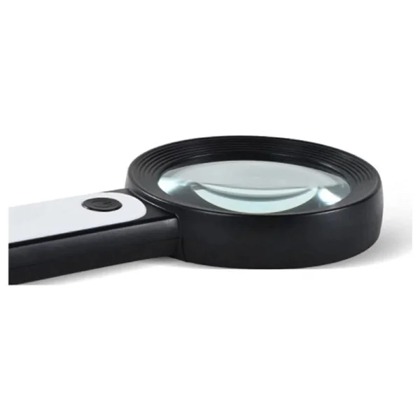 Bosile 30x -12ışıklı Büyüteç Taşınabilir Çıft Katmanlı Optik Cam Okuma Büyüteç - Görsel 4