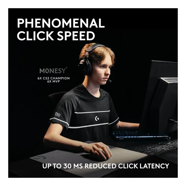 Logitech G Pro X2 Superstrike 910-007777 Lightspeed Şarjlı Optik Kablosuz Oyuncu Mouse - Görsel 6