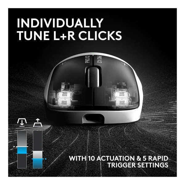 Logitech G Pro X2 Superstrike 910-007777 Lightspeed Şarjlı Optik Kablosuz Oyuncu Mouse - Görsel 9