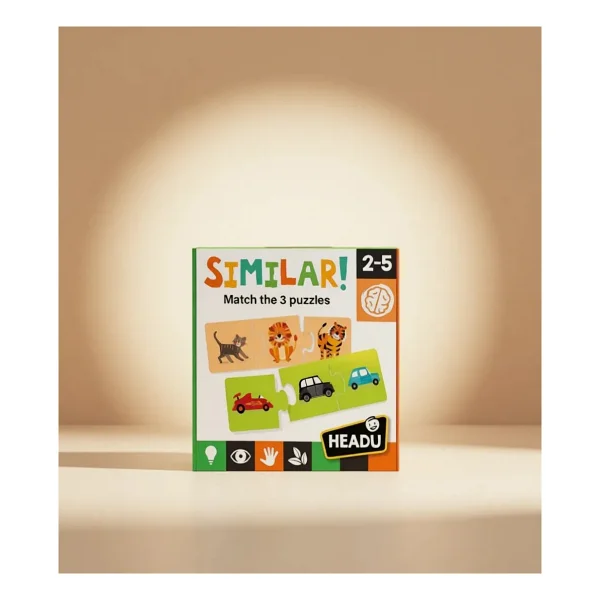 Headu Similar 3 Parçalı Hayvanlar Benzer Bulma Puzzle - Görsel 7