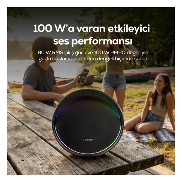 Xenon Smart Aura X6710 Siyah Bluetooth Hoparlör - Görsel 4