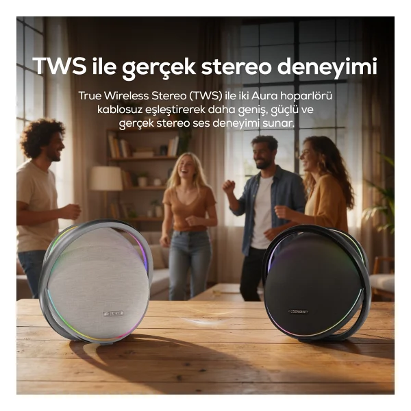 Xenon Smart Aura X6710 Gümüş Bluetooth Hoparlör - Görsel 5