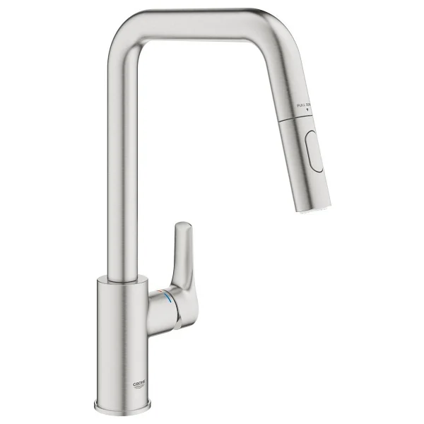 Grohe Eurosmart 30619dc0 Supersteel Spiralli Mutfak Bataryası - Görsel 6
