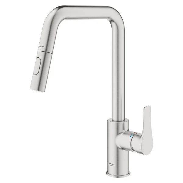 Grohe Eurosmart 30619dc0 Supersteel Spiralli Mutfak Bataryası - Görsel 9