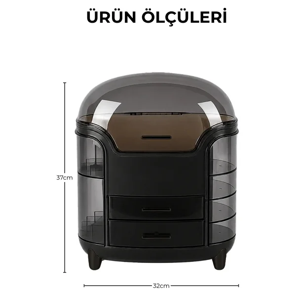 Nandy Home Venüs Model Geniş Çekmeceli Makyaj Organizeri - Kozmetik Düzenleyici Büyük Boy - Görsel 4