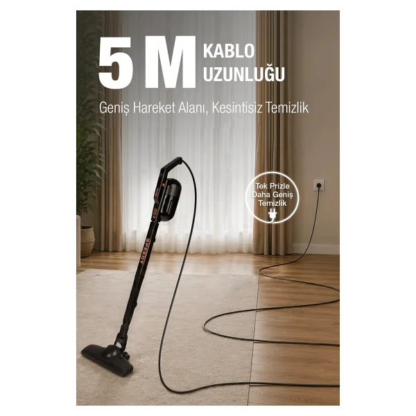 Fantom Speedy Pro Du 2100 Siyah Dikey Elektrikli Süpürge - Görsel 7
