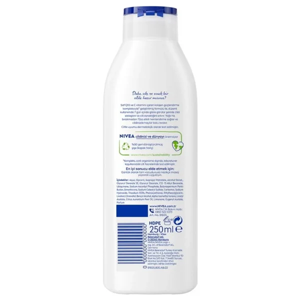 Nivea Q10 Sıkılaştırıcı Nemlendirici Vücut Losyonu 250 ml - Görsel 3