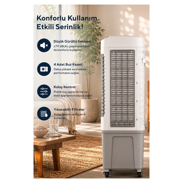 Kumtel Hac-100 Portatif Hava Soğutucu - Görsel 5