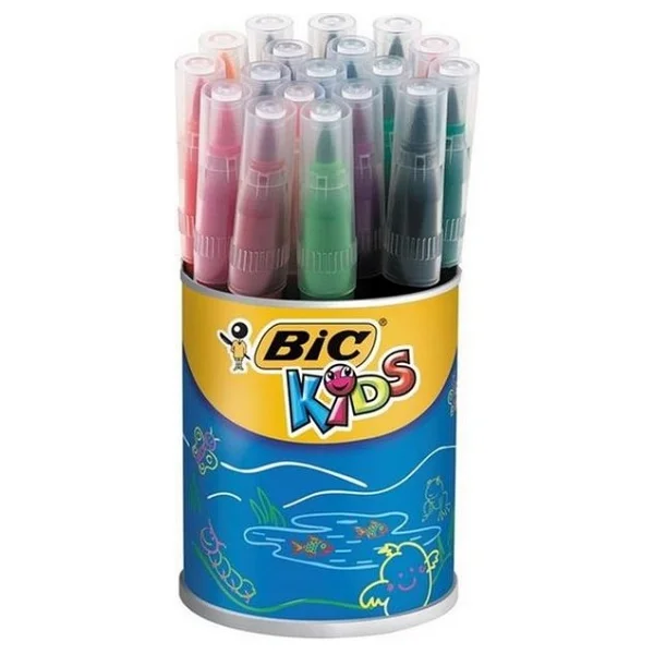 Bic Visa Kavanoz 18'li Fırça Uçlu Keçeli Kalem Seti - Görsel 9