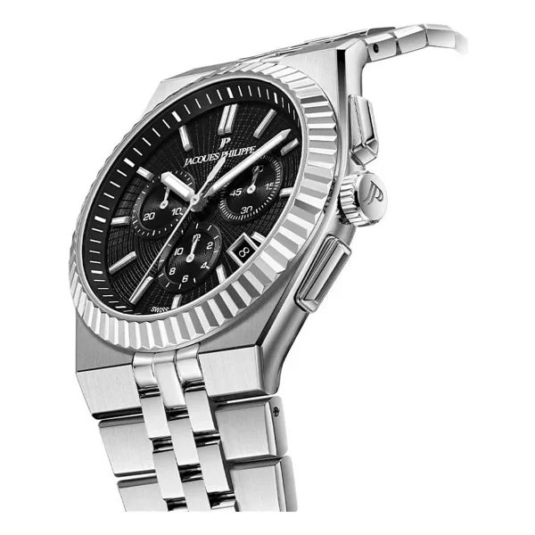 Jacques Philippe Virtus Chrono Jpqgc1051316 Siyah Erkek Kol Saati - Görsel 3