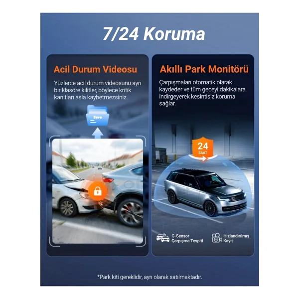 70mai M310 Plus 4K Ön Araç Kamerası - Görsel 2