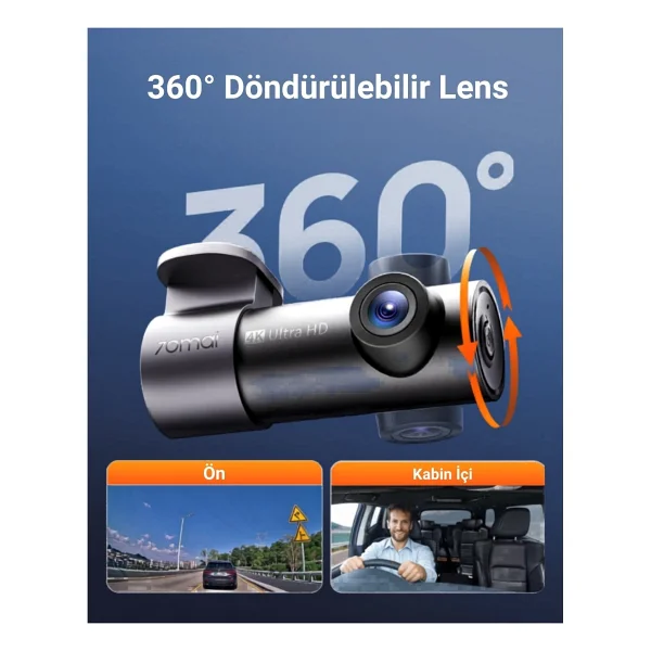 70mai M310 Plus 4K Ön Araç Kamerası - Görsel 4
