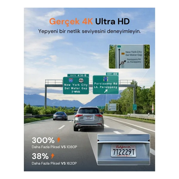70mai M310 Plus 4K Ön Araç Kamerası - Görsel 5
