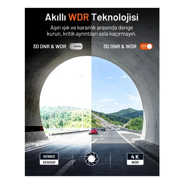 70mai M310 Plus 4K Ön Araç Kamerası - Görsel 7