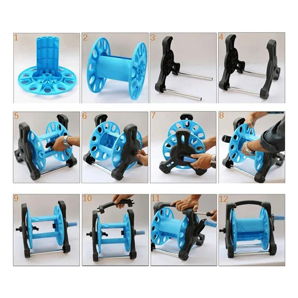 Badem10 Makaralı Hortum Seti Garden Kit Bahçe Çeşme Su Hortumu Iç Çap 1/2 Sulama Araç Yıkama 20 Metre - Görsel 4
