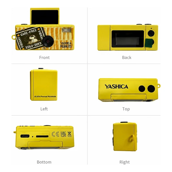 Yashica Funtastic Peanuts Sarı Dijital Fotoğraf Makinesi - Görsel 7