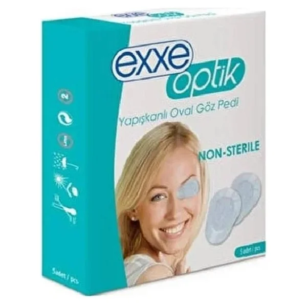 Exxe Optik Yapışkanlı Oval Göz Pedi Çocuk 5'li - Görsel 2