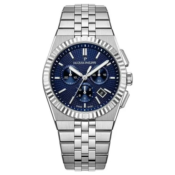 Jacques Philippe Virtus Chrono Jpqgc1051336 Lacivert Erkek Kol Saati - Görsel 3