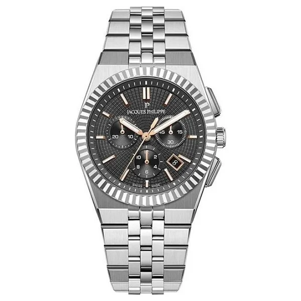 Jacques Philippe Virtus Chrono Jpqgc1051346 Füme Erkek Kol Saati - Görsel 2