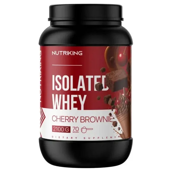 Nutriking Izole Whey 2100g 70 Servis Vişneli Brownie Aromalı Protein Tozu Yüksek Protein Desteği - Görsel 3