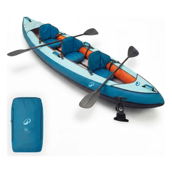 Decathlon 100 Essential 2/3 Kişilik Şişme Kano Seti - Görsel 6