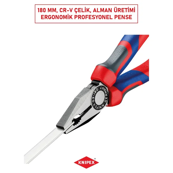 Knipex 03 02 180 180 Mm Kombine Pense - Görsel 3