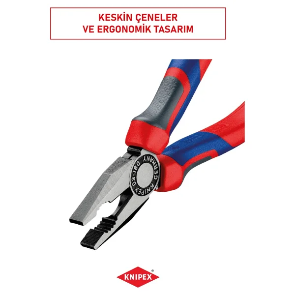 Knipex 03 02 180 180 Mm Kombine Pense - Görsel 5