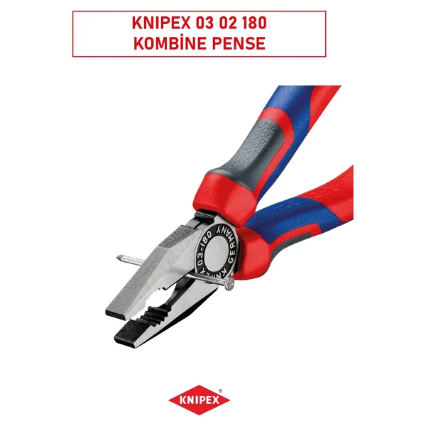 Knipex 03 02 180 180 Mm Kombine Pense - Görsel 6
