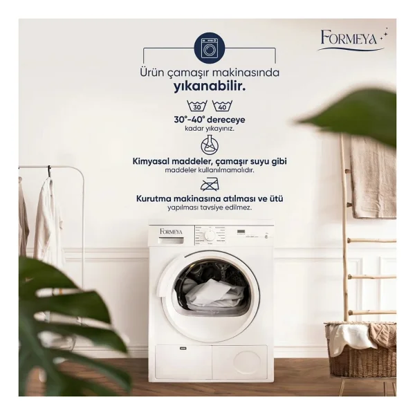 Formeya Kapitone Fitted Full Kenar Su Sıvı Geçirmez %100 Pamuk Yatak Koruyucu Alez Tek Çift Battal (16 Ebat) - 90 X 200 Cm - Beyaz - Görsel 7