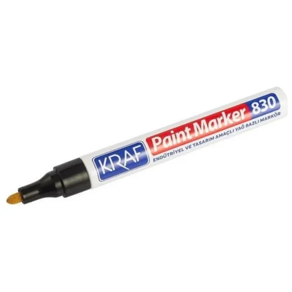 Kraf 830 Siyah Paint Marker Kalem - Görsel 2