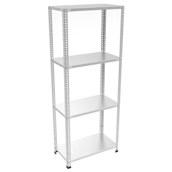 Rafburada 4 Katlı Galvaniz Çelik Raf - Depo, Arşiv, Kiler, Dosya, Market Rafı - 43x60 Cm-200 Cm-0.70 Mm - 43 X 60 X 200-0,70 Mm - Görsel 8